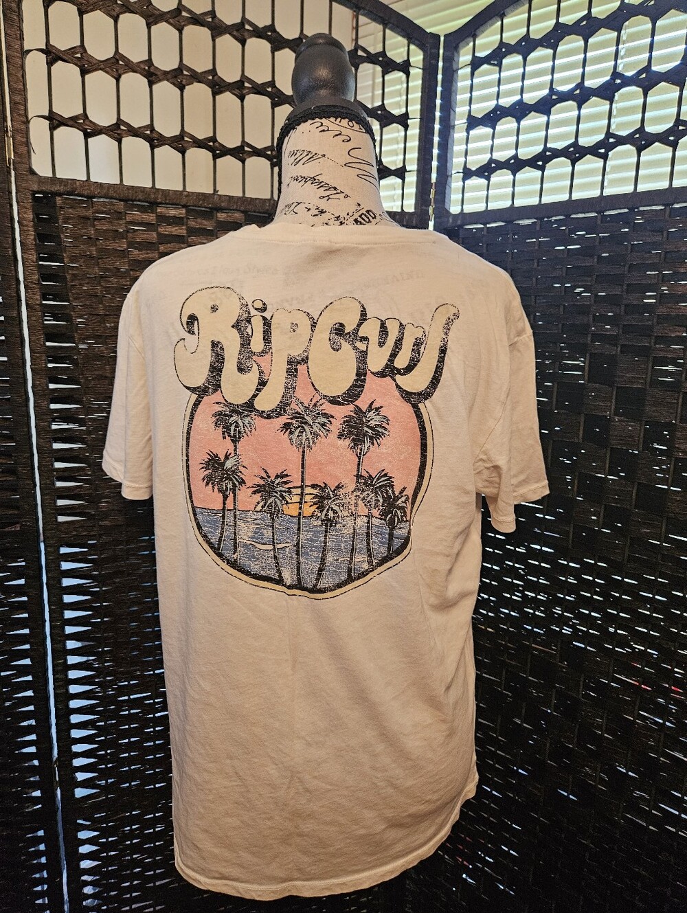Rip Curl Women’s Short Sleeve Tee in Light Cream Graphic Tee